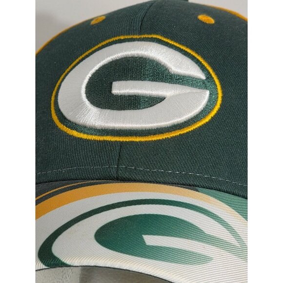 Green Bay Packers Adjustable Baseball Cap With Embroidered Logo & Curved Bill - Picture 2 of 12